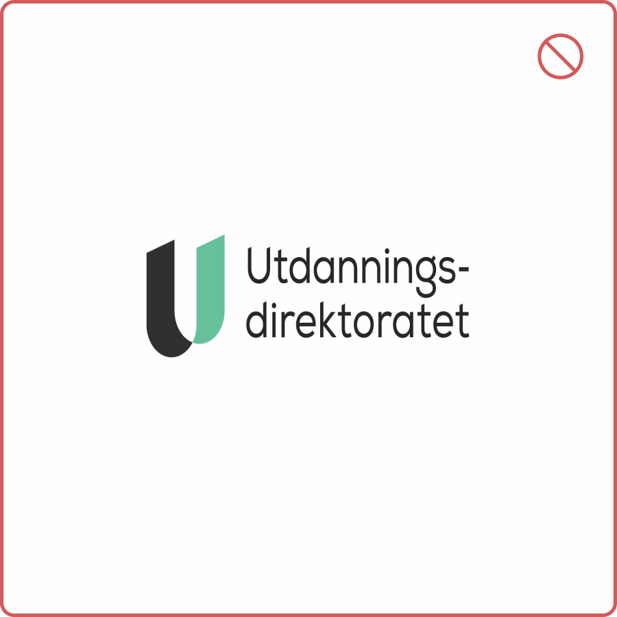 Logo som er for høy og smal