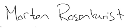 Signatur av Morten Rosenkvist